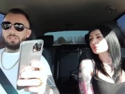 Scopata con toys e sigaretta all'aperto 12/16