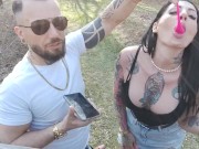 Scopata con toys e sigaretta all'aperto 16/16