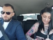 Scopata con toys e sigaretta all'aperto 2/16