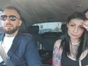 Scopata con toys e sigaretta all'aperto 3/16