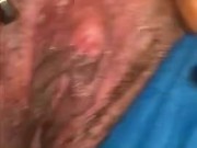 CREAMY WET PUSSY AND MILKING ALL OVER MY TOY AND MY GF BIG STRAP!SQUIRTING 7/16