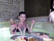 Idromassaggio e sushi con la moglie buttana 8/16