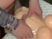 Wife Out Of Town, Fucked Silicone Sex Doll In Ass, Pussy & Cum On Tits 11/16