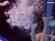 Very hot multiple babes underwater getting naked 16/16