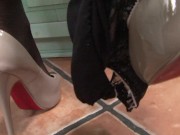 Marry Queen teases you to health in her SEXY NURSE costume and amazing body! 16/16