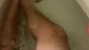 Gay guy taking bath 
