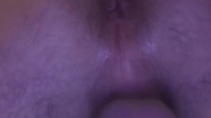 Bigger, thicker BBC dildo stretching his tight little ass