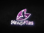 Take a look of the photoshoot with bustylicious Maria Body in red vinyl swimsuit 1/16