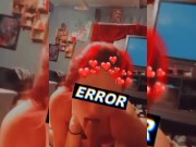 WIFE SMOKING WHILE STROKING AN THROAT FUCKING MY COCK