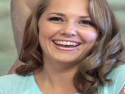 Young chick blows older guy with big cock at casting 3/16