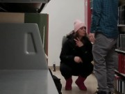 Spring Break means Heather Kane Slurping Down Cock in the Library 1/16