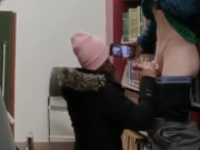 Spring Break means Heather Kane Slurping Down Cock in the Library 16/16