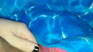 Guy with BLACK NAIL POLISH plays with his DICK under the blanket