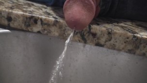 Peeing in mother laws sink