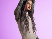 MY FREE TIKTOK - CHeck: Anuskatzz - Latex, leather harness, crazy HIGH HEELS fetish shooting, SFW 13/16