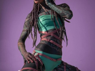 MY FREE TIKTOK – CHeck: Anuskatzz – Latex, leather harness, crazy HIGH HEELS fetish shooting, SFW