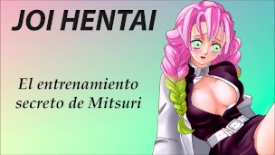 JOI hentai con Mitsuri. Super Gangbang.