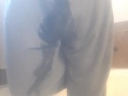 Wetting Blurry Cum Covered Cameria Licked My Finger To Clean It 2/16