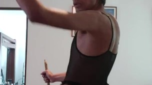 Pasiva baila en lencería 