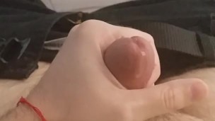 Straight Solo Jerkoff Sticky Cum All Over Shirt