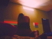 The power goes out and we fuck rich until I cum on her ass 13/16