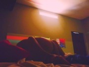 The power goes out and we fuck rich until I cum on her ass 2/16