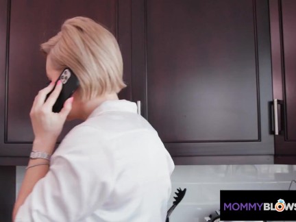 MommyBlowsBest - Busty Blonde Milf Gets Fucked Right In The Milkers - Ryan Keely