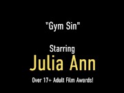 Big Tits and Round Ass Cougar Julia Ann Gets Fucked POV Style In Her Gym! 1/16
