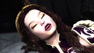 Dark princess dickgirl fucks hard a horny sexy girl in the castle