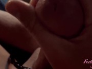 FeetingMe 13 - I fuck his peehole with my fingers and toes, and sounding urethra with surgical glove 3/16