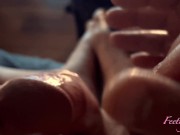 FeetingMe 13 - I fuck his peehole with my fingers and toes, and sounding urethra with surgical glove 6/16