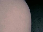 My First Belly Inflation alone with sounds of pump - pregnant belly 1/16