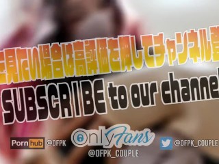 「いいんだよ…中で、いっぱい奥に出して」おもちゃになった彼女に騎乗位中出し。I did a cowgirl Creampie and the sperm was too thick