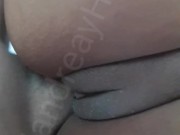 Fucking my hotwife untill I left her pussy full of cum and used it as lube pt.2