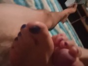 Hotel footjob from👠👠 babe pov 🥿🥿👡👠👡 10/16