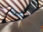 He creampied Caramel Bunniie pussy sideshots on my aunts bed 10/16