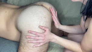 LICKED THE ASS OF A WHITE HAIRED GORILLA, SHE LOVED IT