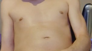 Cumshot with an pocket pussy at the morning