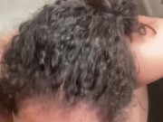 THICK LATINA SNEAKS IN BATHROOM FOR BACKSHOTS WHILE ROOMMATE STUDIES FOR EXAMS 10/16