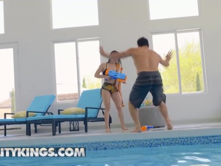 Reality Kings - A Wet Surprise Waits Mia Moore After She Lies Down To Relax By The Pool