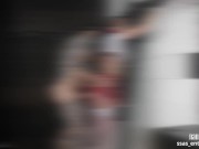 bondage ! milf dressed like school girl fucked on cross ! 12/16