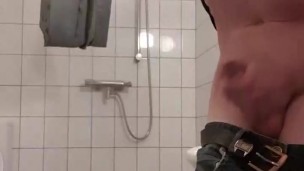 cum in the bathroom