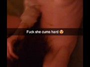 My BF's Friend was Snapchatting Him while Fucking Me 😳🤭😈 5/16