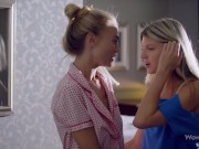 WOWGIRLS Amazing girls Gina Gerson and Nancy A finally meet after some time apart and it shows in this hot lesbian video 3/16