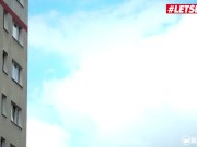 BUMSBESUCH - Busty Brunette July Johnson Surprises Pizza Boy With Hot Sex - LETSDOEIT 1/16