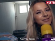 BUMSBESUCH - Busty Brunette July Johnson Surprises Pizza Boy With Hot Sex - LETSDOEIT 2/16