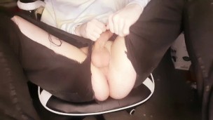 Cute Twink Rips His Clothes Off 