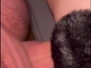 Gf can’t get over big cock with anal toy and creampie 4/16