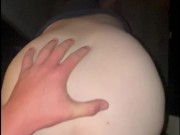 Gf can’t get over big cock with anal toy and creampie 9/16