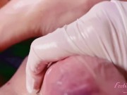 FeetingMe 14 trailer: footjob, edging, peehole fuck, urethra sounding and lots of sperma  9/16